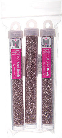 Miyuki Seed Beads Smoky Amethyst Silver Lined - 22g Vials