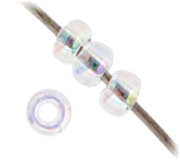 Miyuki Seed Beads Transparent Crystal Aurora Borealis - 22g Vials
