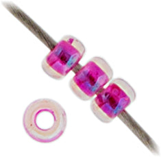 Miyuki Seed Beads Crystal/Hot Pink Lined AB 250g