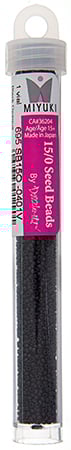 Miyuki Seed Beads Opaque Black - 22g Vials