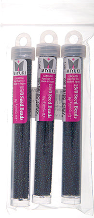 Miyuki Seed Beads Opaque Blue Iris - 22g Vials