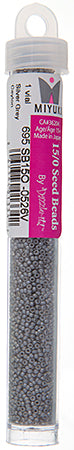 Miyuki Seed Beads Ceylon Silver Grey - 22g Vials