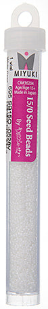Miyuki Seed Beads Ceylon White Pearl - 22g Vials