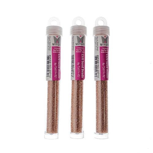 Miyuki Seed Beads Peach Blush Opaque - 22g Vials