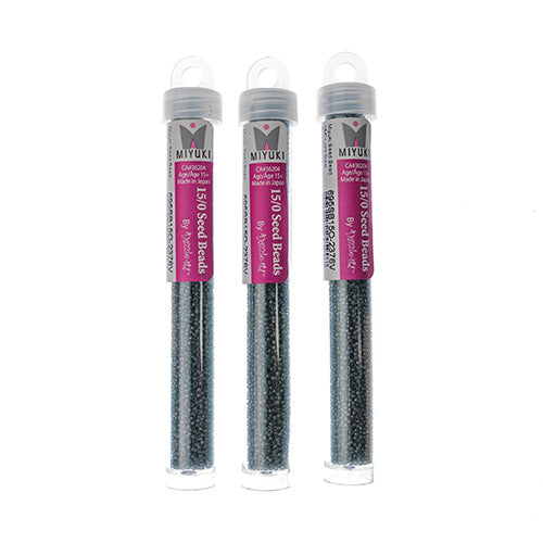 Miyuki Seed Beads Light Steel Blue Opaque - 22g Vials