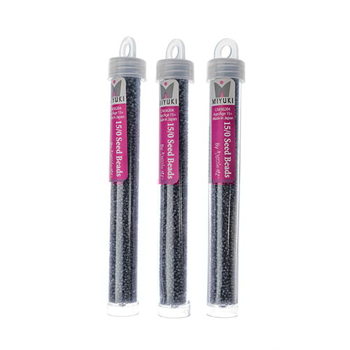 Miyuki Seed Beads Light Slate Grey Opaque - 22g Vials