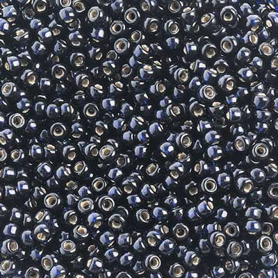 Miyuki Seed Bead Duracoat Silver Lined Indigo Navy Blue - 22g Vials