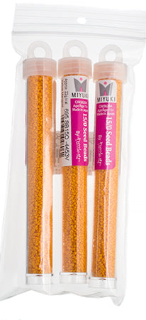 Miyuki Seed Beads Yellow Marigold Opaque Duracoat - 22g Vials