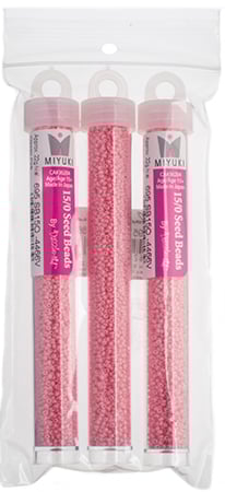 Miyuki Seed Bead Classic Pink Opaque Duracoat - 22g Vials