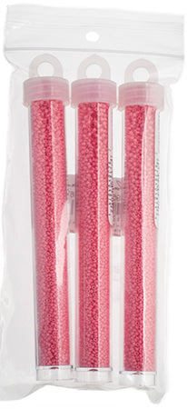 Miyuki Seed Bead Bubblegum Pink Opaque Duracoat - 22g Vials