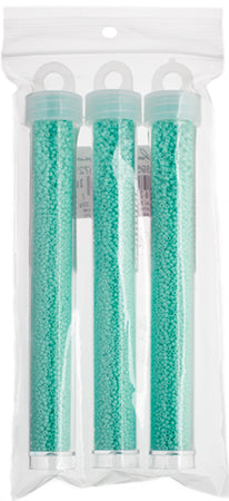 Miyuki Seed Bead Aquamarine Opaque Duracoat - 22g Vials