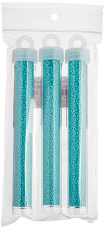 Miyuki Seed Bead Deep Icy Blue Opaque Duracoat - 22g Vials