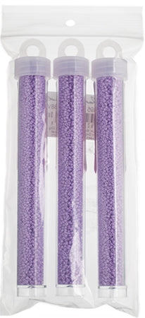 Miyuki Seed Bead Light Orchid Opaque Duracoat - 22g Vials