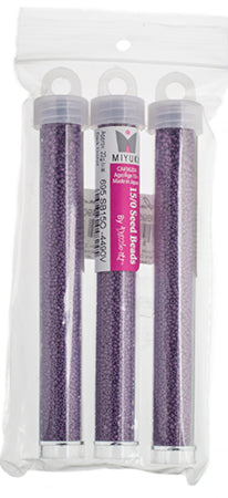 Miyuki Seed Bead Dark Orchid Opaque Duracoat - 22g Vials