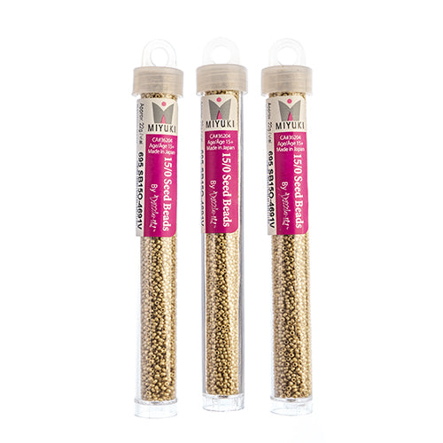 Miyuki Seed Beads Frosted Glazed/Rainbow Pearl Matte AB - 22g Vials