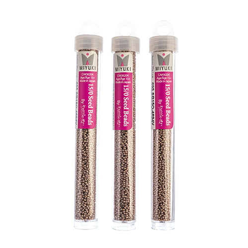 Miyuki Seed Beads Frosted Glazed/Rainbow Light Rose Matte AB - 22g Vials