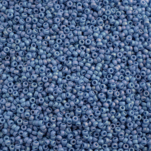Miyuki Seed Beads Frosted Glazed/Rainbow Blue Sapphire Matte AB - 22g Vials