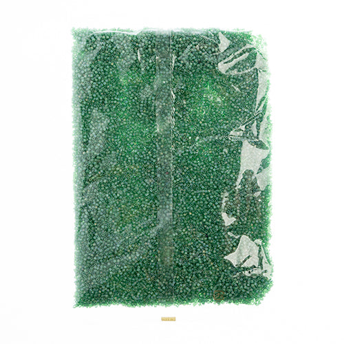 Miyuki Square/Cube Beads 1.8mm Green Lime Transparent AB Matte