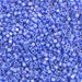 Miyuki Square/Cube Beads 1.8mm Cobalt Transparent AB Matte - apx 20g Vial