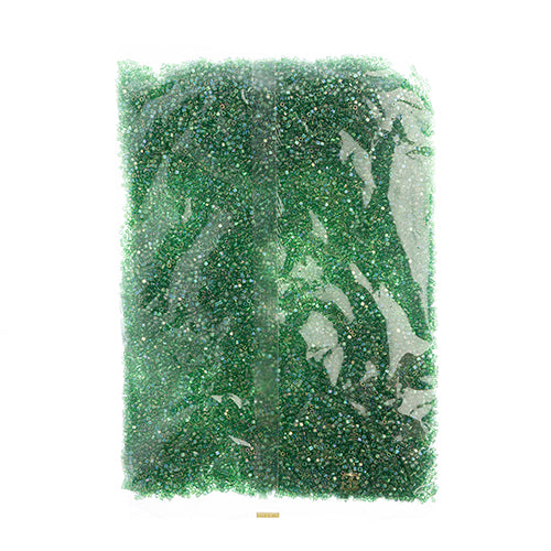 Miyuki Square/Cube Beads 1.8mm Green Transparent AB