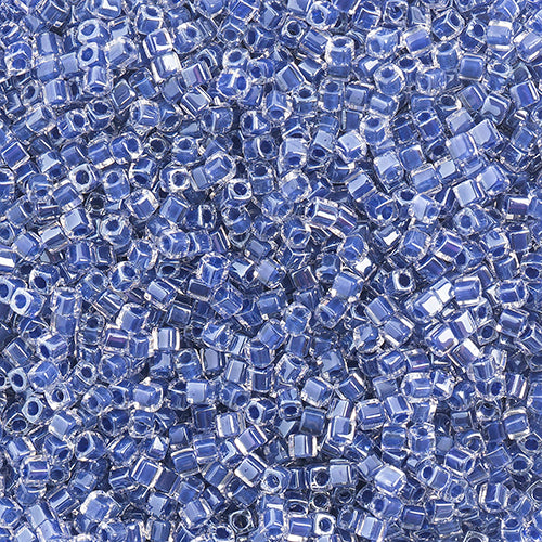Miyuki Square/Cube Beads 1.8mm Cobalt Luster - apx 20g Vial