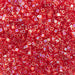 Miyuki Square/Cube Beads 1.8mm Ruby Transparent AB - apx 20g Vial