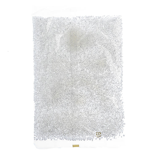 Miyuki Square/Cube Beads 1.8mm White Luster