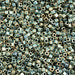 Miyuki Square/Cube Beads 1.8mm Green AB Matte Metallic - apx 20g Vial