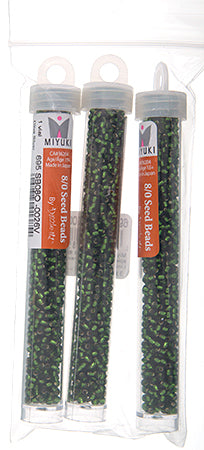 Miyuki Seed Bead 6/0 Approx .22g Olive Silver Lined