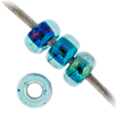 Miyuki Seed Bead 11/0 Approx .22g Blue AB Lined-Dyed