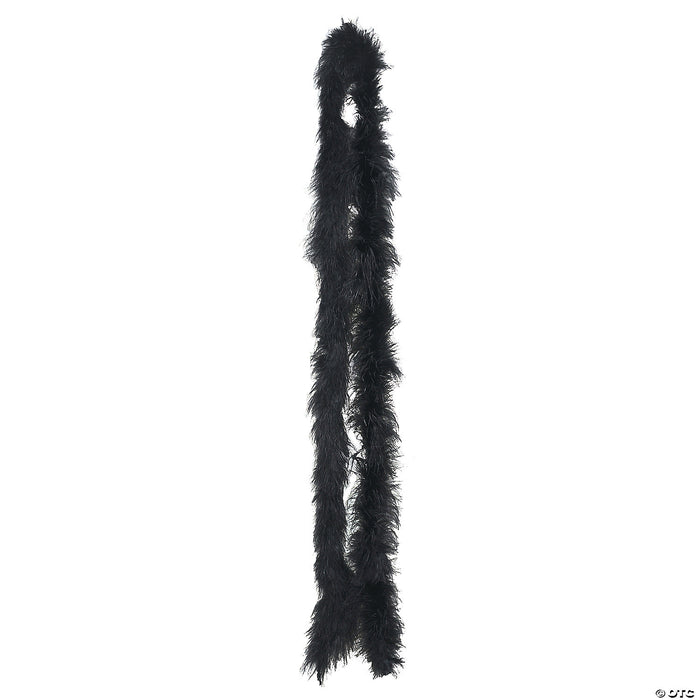 6' Black Marabou Boa