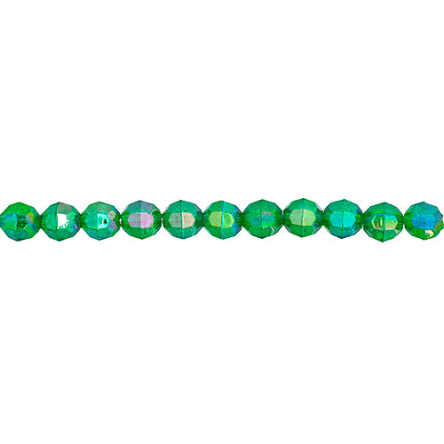 Plastic Facetted Bead 6mm 