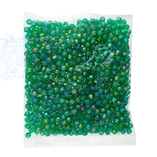 Plastic Facetted Bead 6mm 