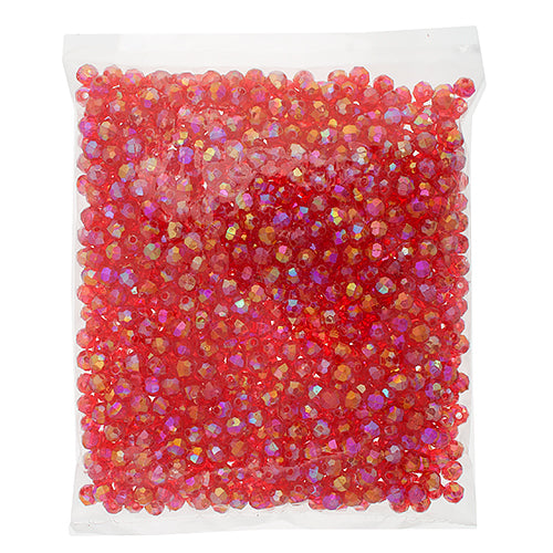 Plastic Facetted Bead 6mm 