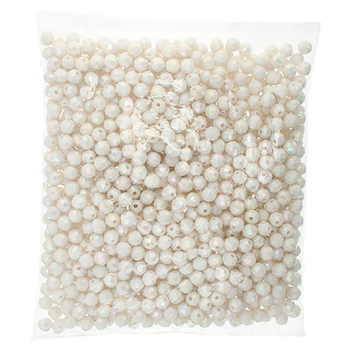 Plastic Facetted Bead 6mm 
