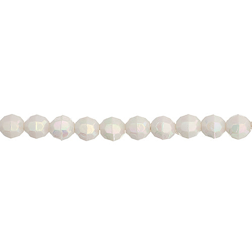 Plastic Facetted Bead 6mm 