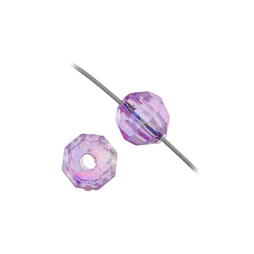 Plastic Facetted Bead 6mm 