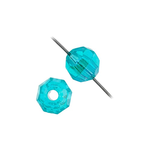 Plastic Facetted Bead 6mm 