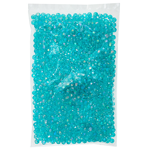 Plastic Facetted Bead 6mm 