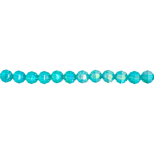 Plastic Facetted Bead 6mm 