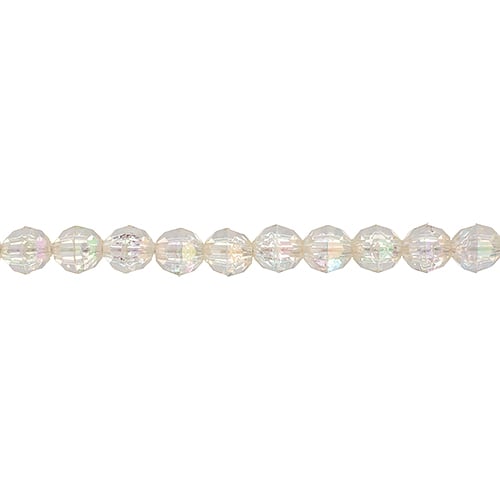 Plastic Facetted Bead 6mm 