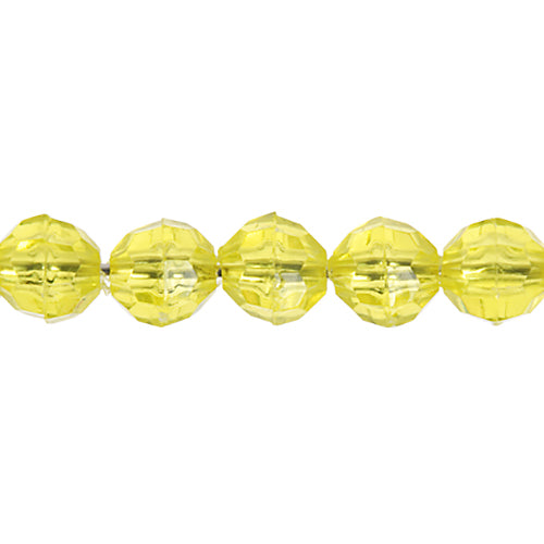 Plastic Facetted Bead 6mm 