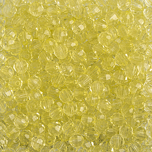 Plastic Facetted Bead 6mm