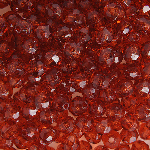Plastic Facetted Bead 6mm