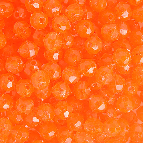 Plastic Facetted Bead 6mm