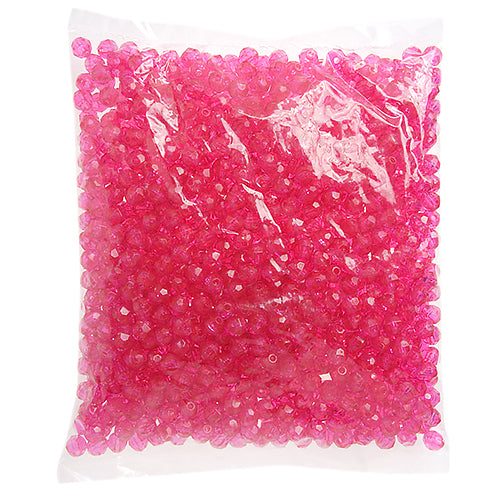 Plastic Facetted Bead 6mm 