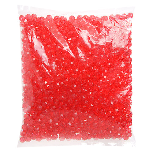 Plastic Facetted Bead 6mm 