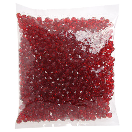 Plastic Facetted Bead 6mm 