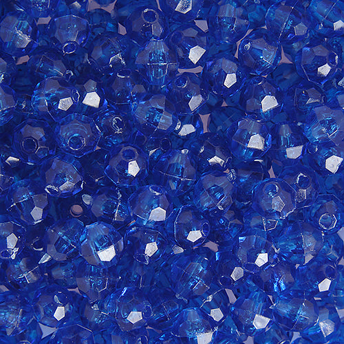 Plastic Facetted Bead 6mm