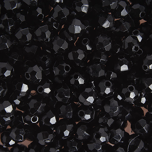 Plastic Facetted Bead 6mm